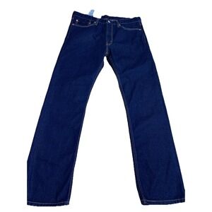 Levis 513 Jeans Mens 36x30  Blue Denim‎ Pants Slim Straight American Work NEW